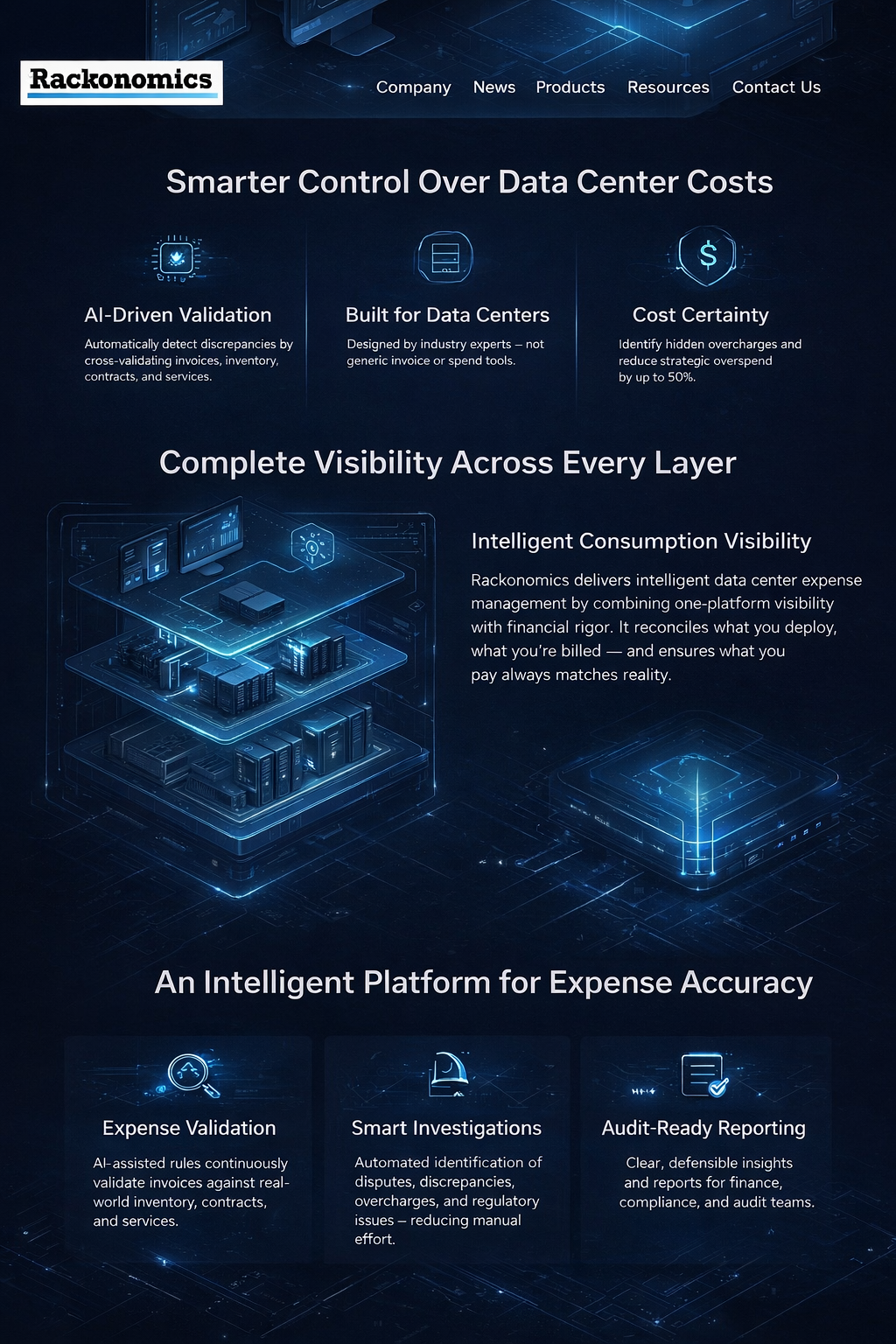 Rackonomics Landing Page